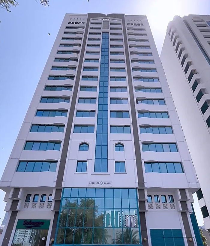 High-rise residential apartment building in UAE managed for rental income growth and property management case study